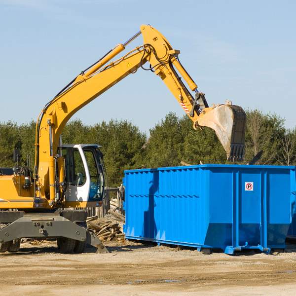 can i choose the location where the residential dumpster will be placed in Weikert Pennsylvania